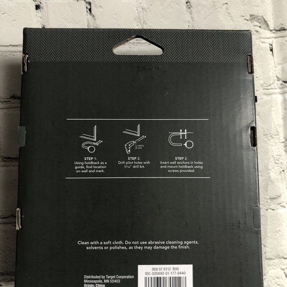 Threshold Curtain Holdbacks Oil Rubbed Bronze - Picture 2 of 2